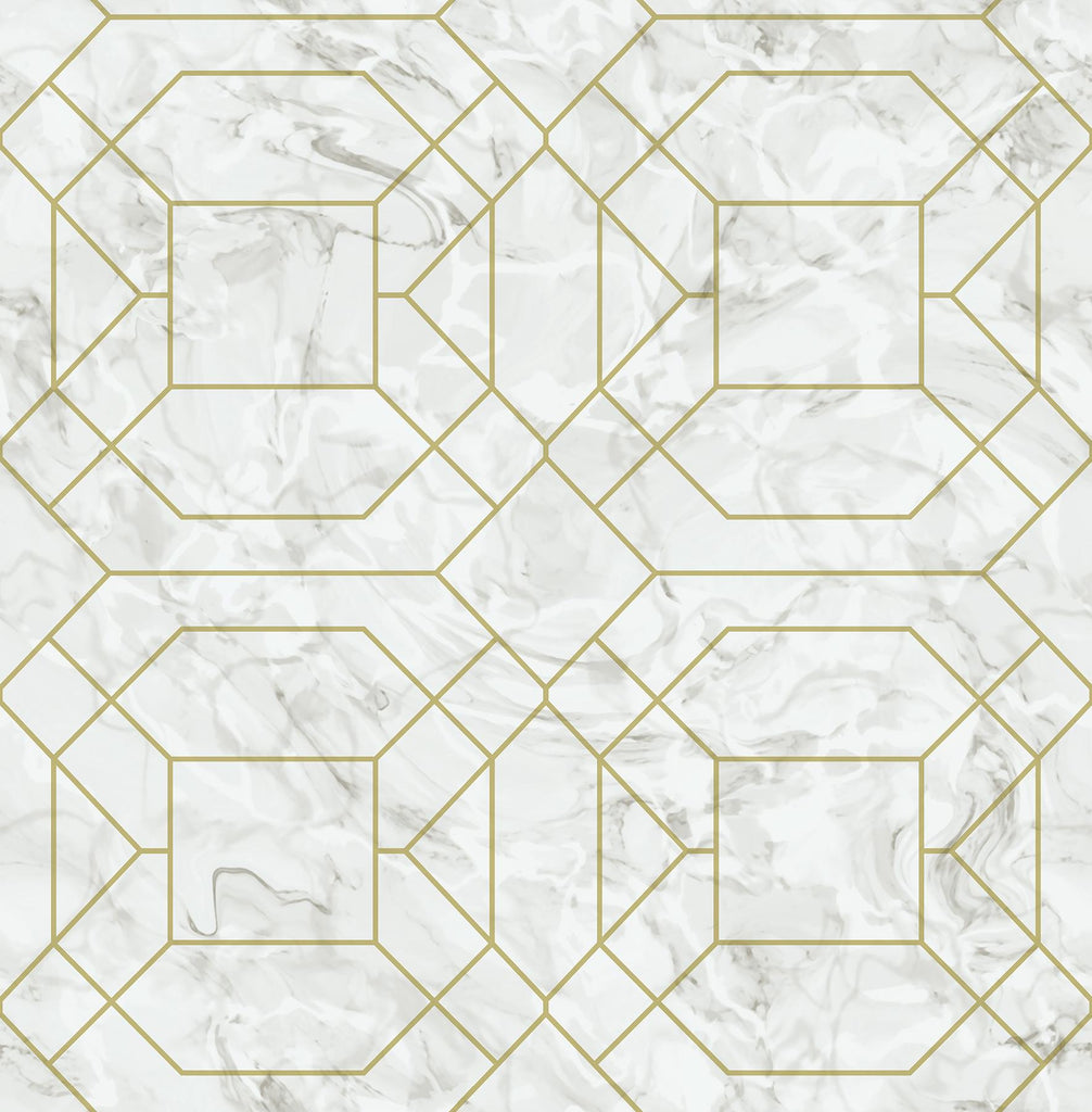 Brewster Home Fashions Seraphina Peel & Stick Gold Wallpaper