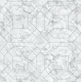 Brewster Home Fashions Seraphina Peel & Stick Silver Wallpaper