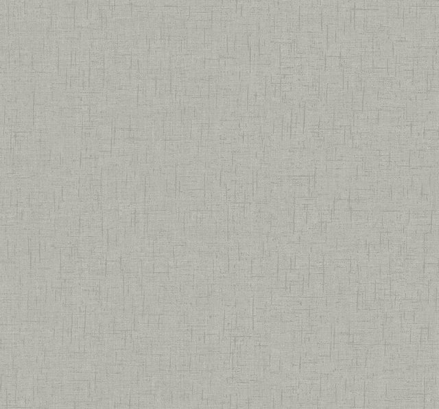 A-Street Prints Bentley Grey Faux Linen Wallpaper
