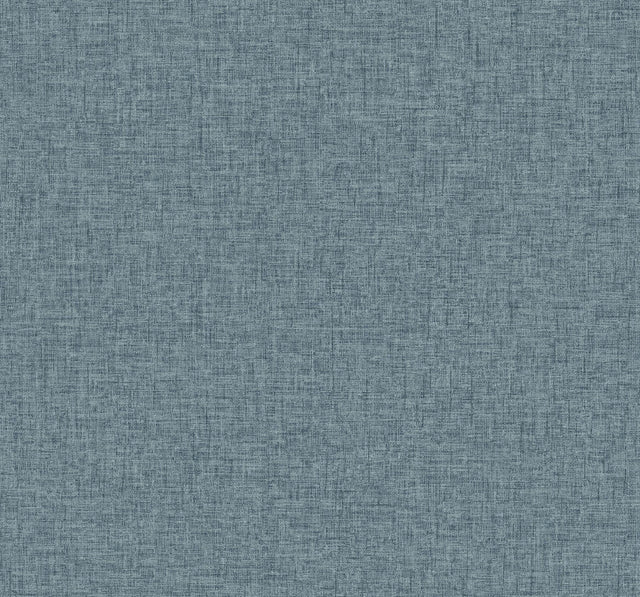 A-Street Prints Bentley Navy Faux Linen Wallpaper