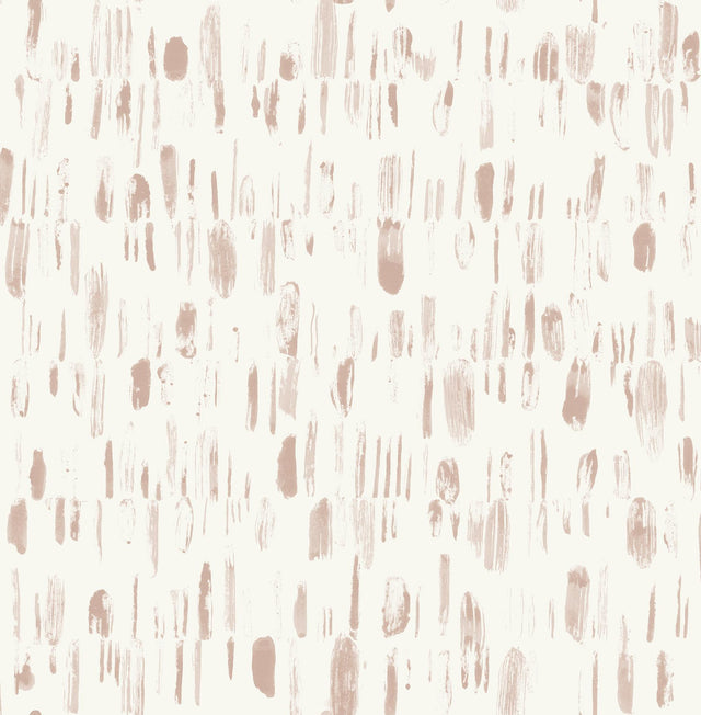 A-Street Prints Dwell Pink Brushstrokes Wallpaper
