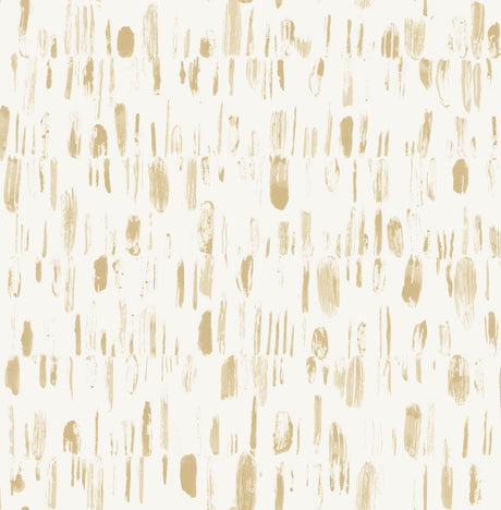 A-Street Prints Dwell Gold Brushstrokes Wallpaper