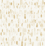 A-Street Prints Dwell Brushstrokes Gold Wallpaper