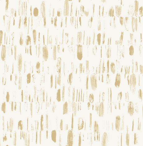 A-Street Prints Dwell Brushstrokes Gold Wallpaper