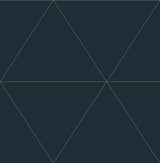 A-Street Prints Twilight Black Geometric Wallpaper