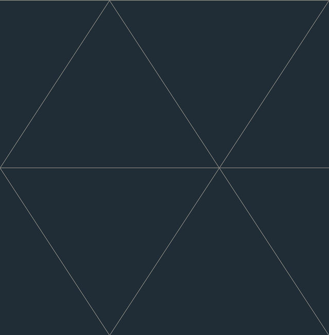 A-Street Prints Twilight Black Geometric Wallpaper