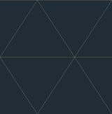 A-Street Prints Twilight Geometric Black Wallpaper