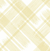 A-Street Prints Zag Modern Plaid Yellow Wallpaper