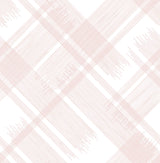 A-Street Prints Zag Pink Modern Plaid Wallpaper