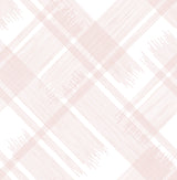 A-Street Prints Zag Modern Plaid Pink Wallpaper