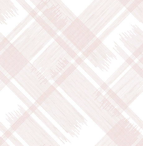A-Street Prints Zag Modern Plaid Pink Wallpaper