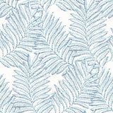 A-Street Prints Finnley Blue Inked Fern Wallpaper