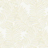 A-Street Prints Finnley Inked Fern Yellow Wallpaper