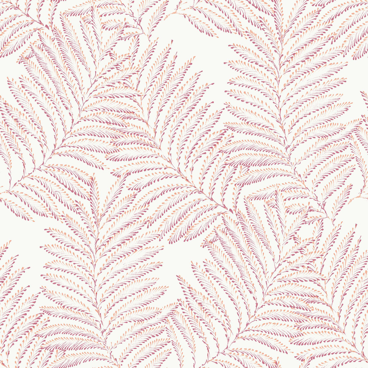 A-Street Prints Finnley Inked Fern Pink Wallpaper