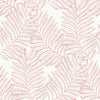 A-Street Prints Finnley Pink Inked Fern Wallpaper
