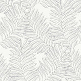 A-Street Prints Finnley Grey Inked Fern Wallpaper