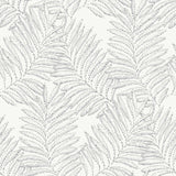 A-Street Prints Finnley Inked Fern Grey Wallpaper