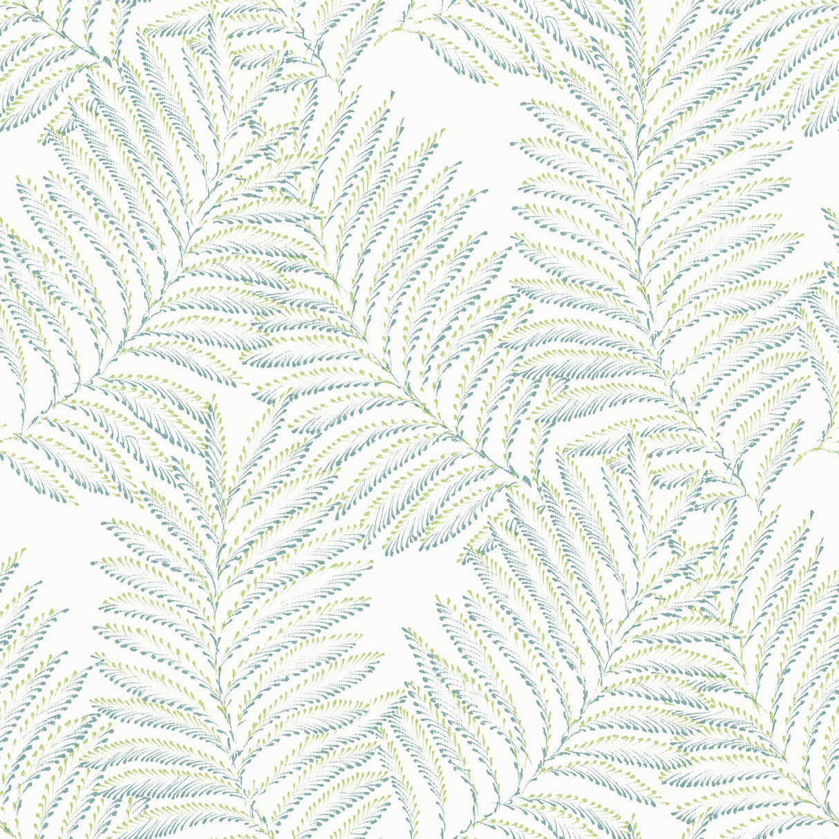 A-Street Prints Finnley Green Inked Fern Wallpaper