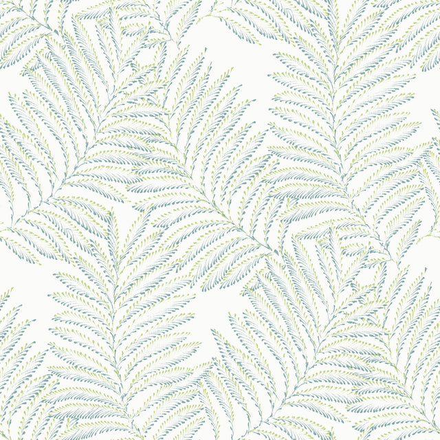 A-Street Prints Finnley Green Inked Fern Wallpaper