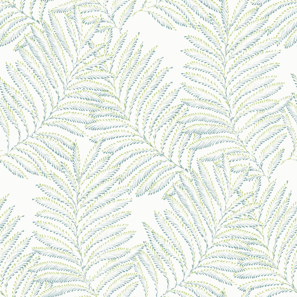 A-Street Prints Finnley Inked Fern Green Wallpaper
