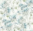 A-Street Prints Mariell Teal Dragonfly Wallpaper