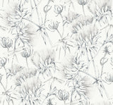 A-Street Prints Mariell Dragonfly Grey Wallpaper