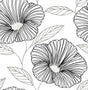 A-Street Prints Mythic Black Floral Wallpaper