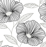 A-Street Prints Mythic Floral Black Wallpaper