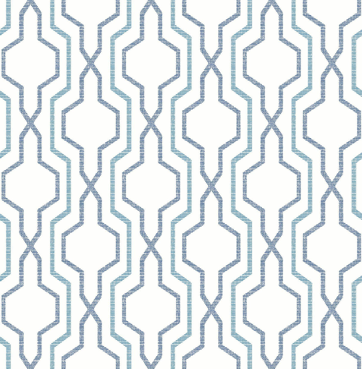 A-Street Prints Rion Blue Trellis Wallpaper