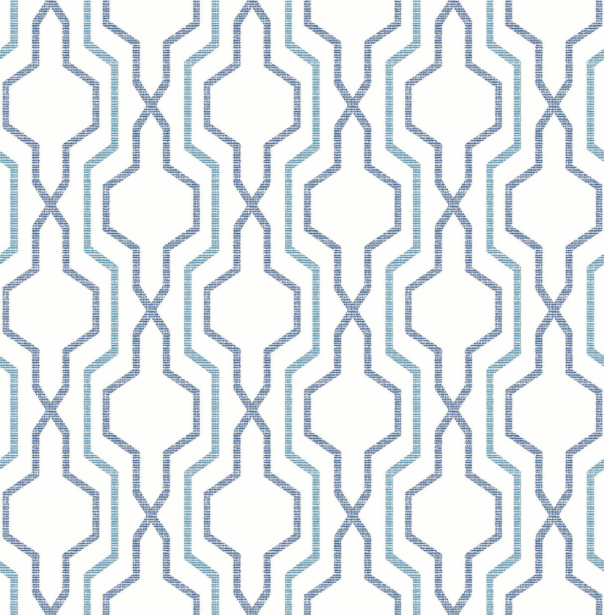 A-Street Prints Rion Trellis Blue Wallpaper