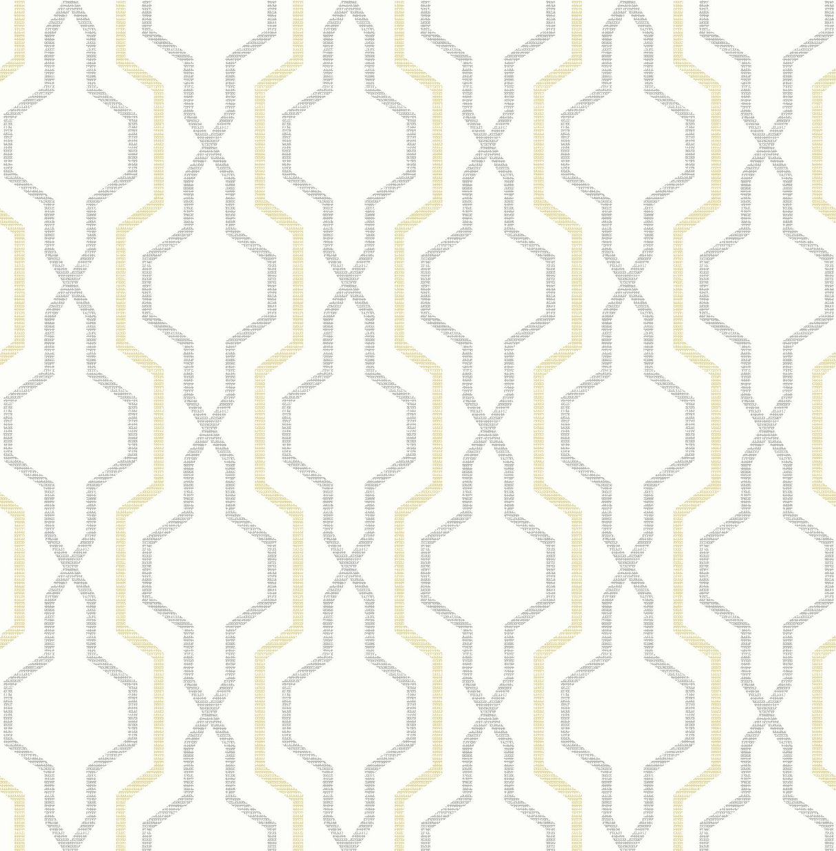 A-Street Prints Rion Yellow Trellis Wallpaper