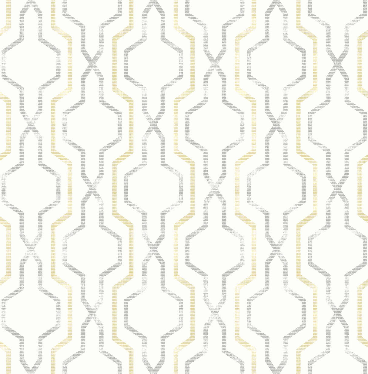 A-Street Prints Rion Trellis Yellow Wallpaper