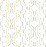 A-Street Prints Rion Trellis Yellow Wallpaper