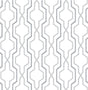 A-Street Prints Rion Grey Trellis Wallpaper