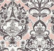 A-Street Prints Sadie Blush Parisian Damask Wallpaper