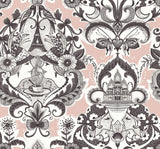 A-Street Prints Sadie Blush Parisian Damask Wallpaper