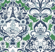 A-Street Prints Sadie Green Parisian Damask Wallpaper