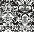 A-Street Prints Sadie Black Parisian Damask Wallpaper