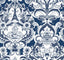 A-Street Prints Sadie Navy Parisian Damask Wallpaper