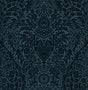 A-Street Prints Maris Indigo Flock Damask Wallpaper