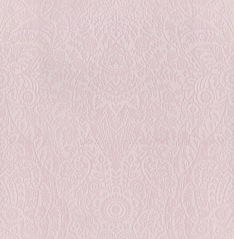 A-Street Prints Maris Flock Damask Pink Wallpaper