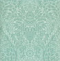 A-Street Prints Maris Mint Flock Damask Wallpaper