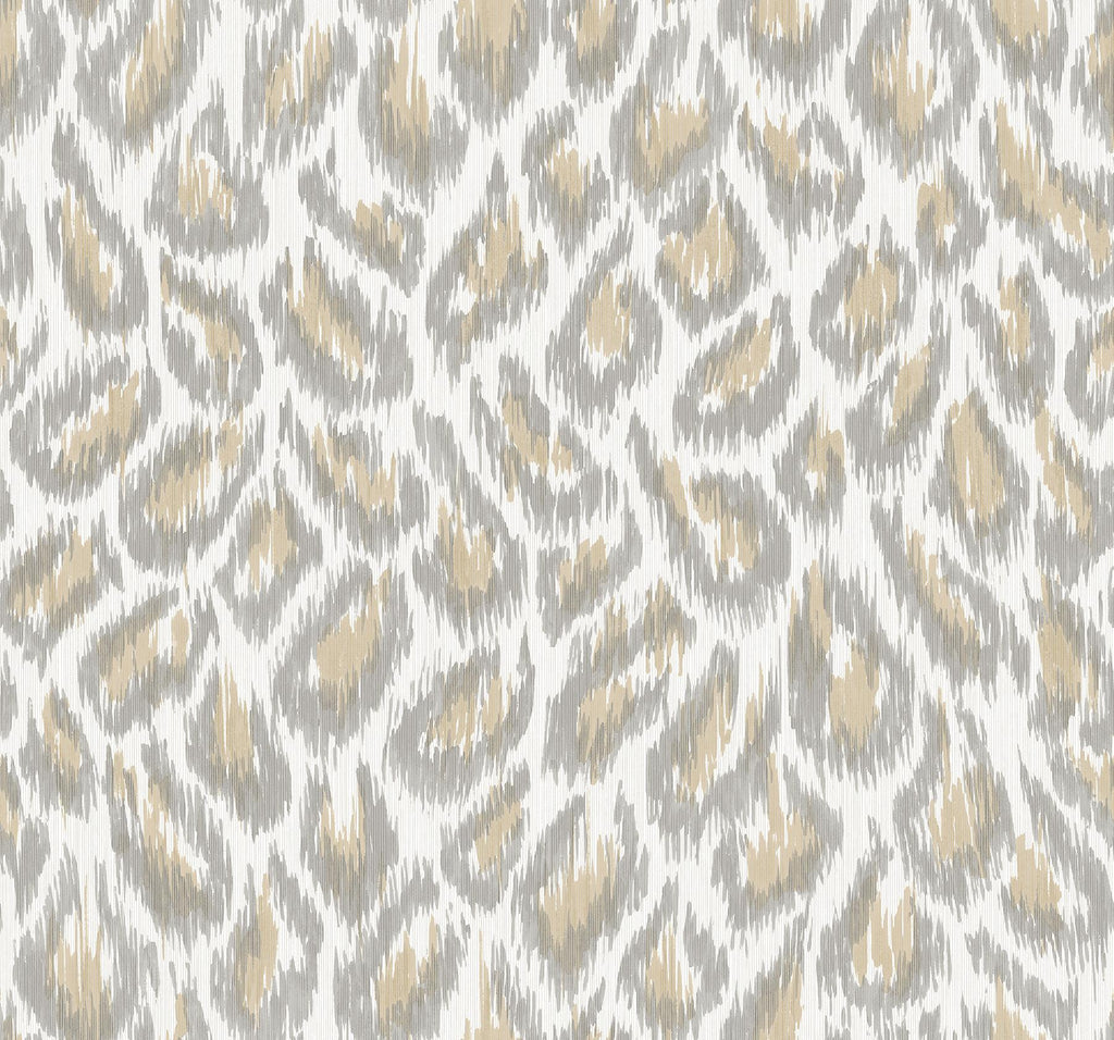 A-Street Prints Electra Wheat Leopard Spot String Wallpaper