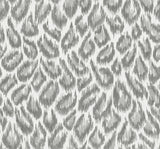 A-Street Prints Electra Grey Leopard Spot String Wallpaper