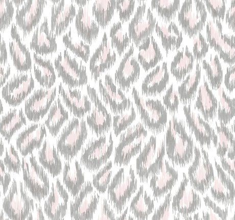 A-Street Prints Electra Leopard Spot String Blush Wallpaper