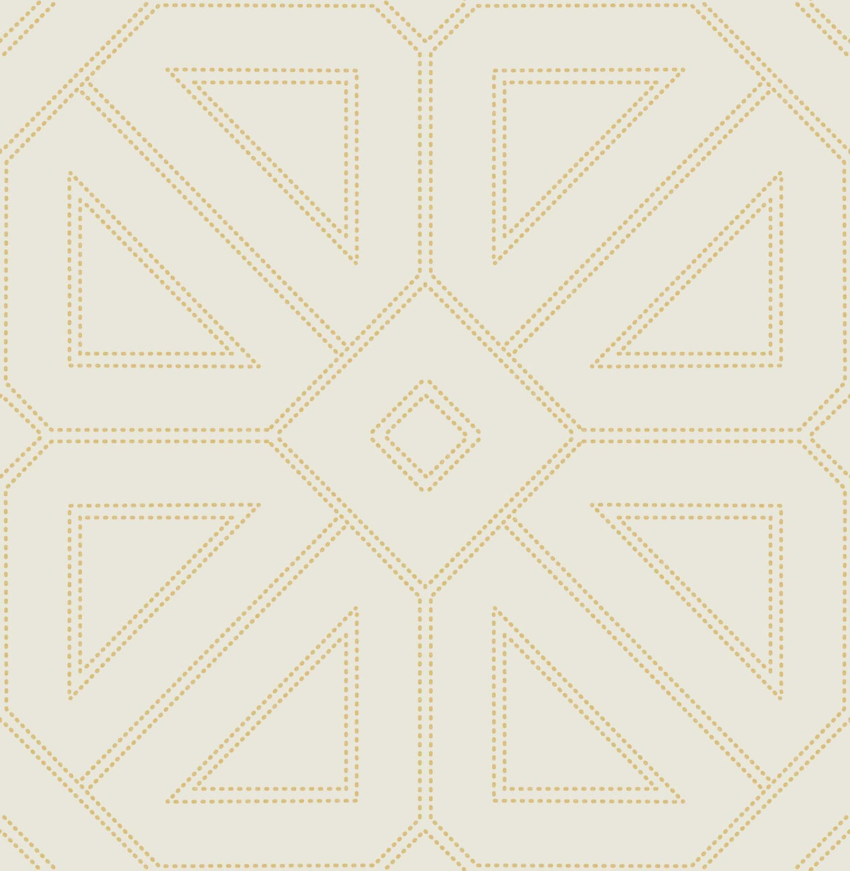 A-Street Prints Voltaire Gold Beaded Geometric Wallpaper