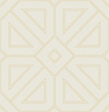 A-Street Prints Voltaire Gold Beaded Geometric Wallpaper