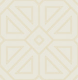 A-Street Prints Voltaire Beaded Geometric Gold Wallpaper