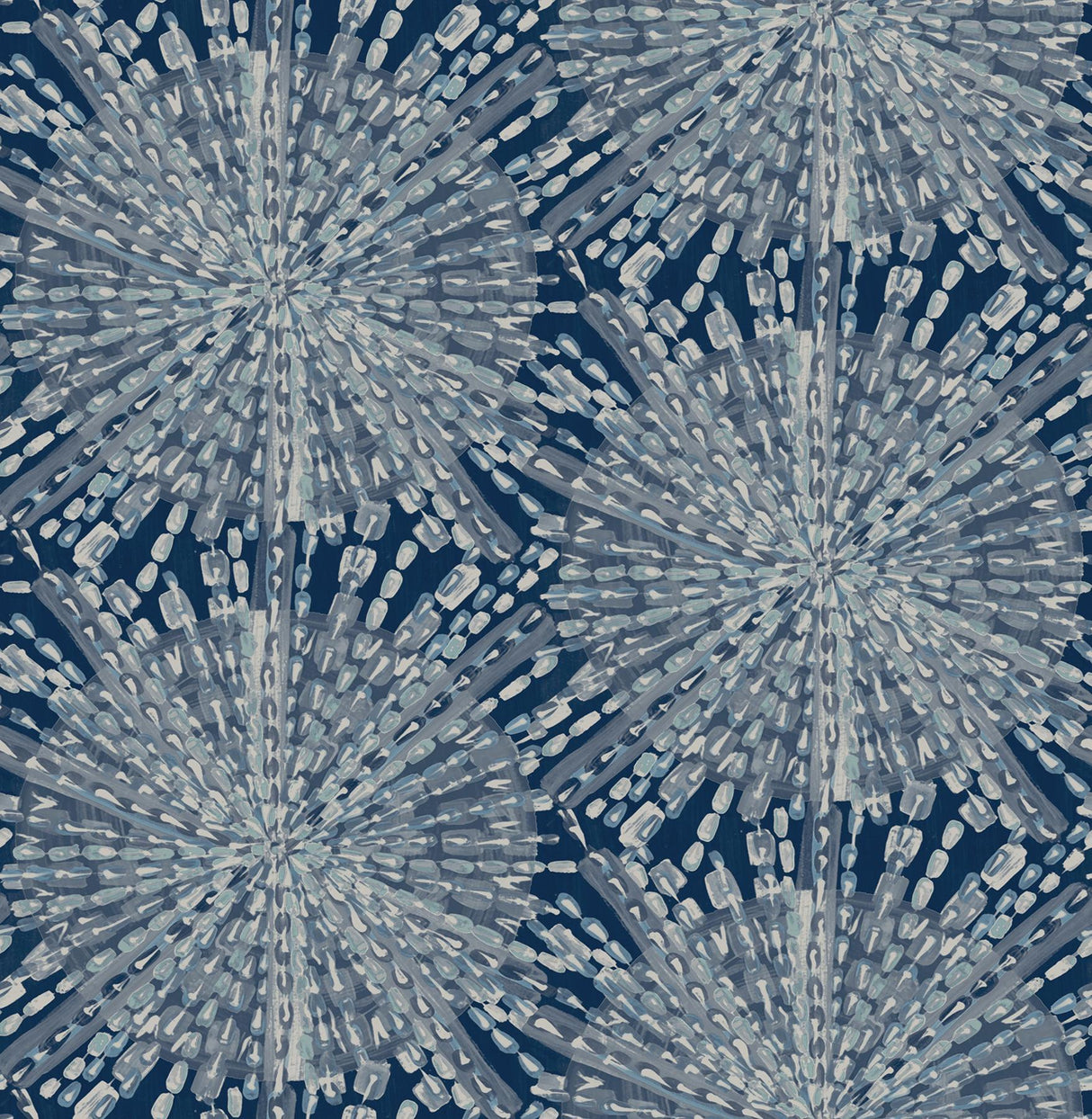 Brewster Home Fashions Navy Sunburst Peel & Stick Wallpaper