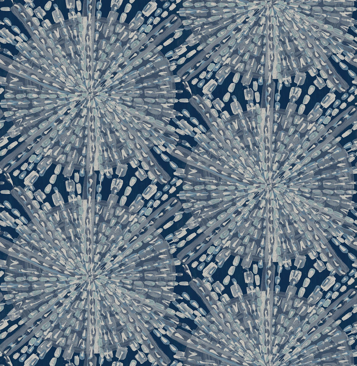 Brewster Home Fashions Sunburst Peel & Stick Navy Wallpaper